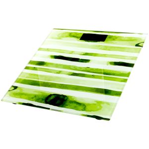 Báscula corporal digital de vidrio de seguridad verde. - MAINSTAYS