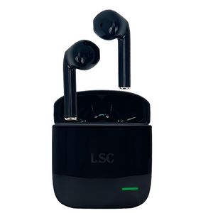 Auriculares inalámbricos negros con bluetooth 5,3. - LSC