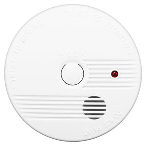 Detector de humo con alarma sonora de de 80 dB (Decibelio) de 9V para techo. - K PRO