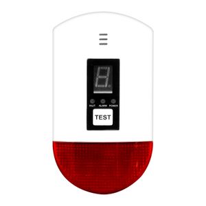 Detector de gas GLP con luz guía y alarma sonora de 85 dB (Decibelio). - K PRO