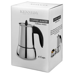 Cafetera metálica con capacidad para 4 tazas. - KENNEDY HOME COLLECTION