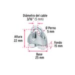 Bolsa-con-50-nudos--perros--de-hierro-p-cable-de-3-16-
