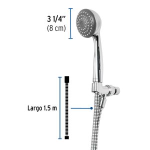 Cabeza de ducha de 8cm, de mano con soporte - FOSET