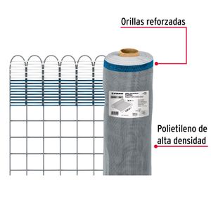 Malla mosquitera gris de 1,5m x 30m. - FIERO