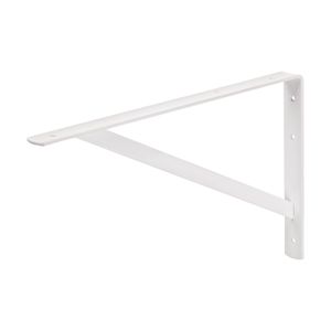 Pie de amigo reforzado con barra, blanco de 10" x 16" - HERMEX