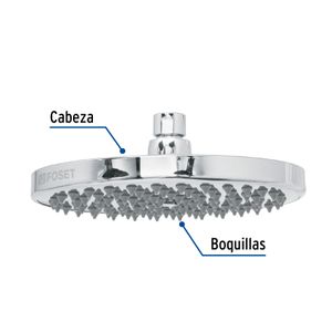 Cabeza de ducha redonda de 8", en forma de plato - FOSET