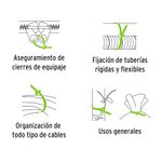 Bolsa-con-100-amarracables-verdes-de-4--x-25mm