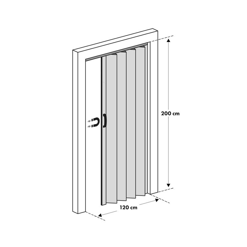 Puerta-plegable-de-diseño-MADERADO-LISO--con-estructura-a-base-de-paneles-plasticos-resistentes-al-calor-y-la-humedad.