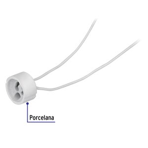 Boquilla de porcelana para base GU10 - VOLTECK