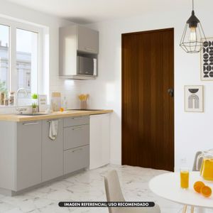 Puerta plegable de diseño MADERADO LISO; con estructura plástica. - HOGGAN