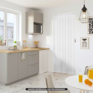 Puerta plegable de diseño LISO; con estructura plástica. - HOGGAN