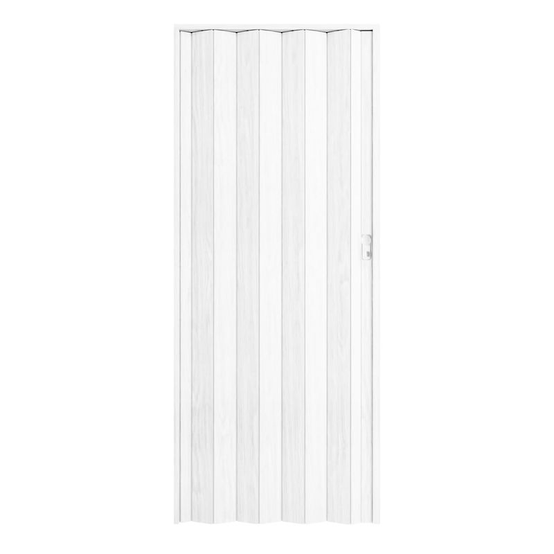 Puerta-plegable-de-diseño-MADERADO-LISO--con-estructura-a-base-de-paneles-plasticos-resistentes-al-calor-y-la-humedad.