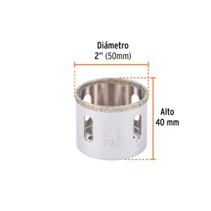 Brocasierra de 2" con diamante y borde continuo - TRUPER