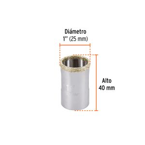 Brocasierra de 25mm con diamante y borde continuo - TRUPER