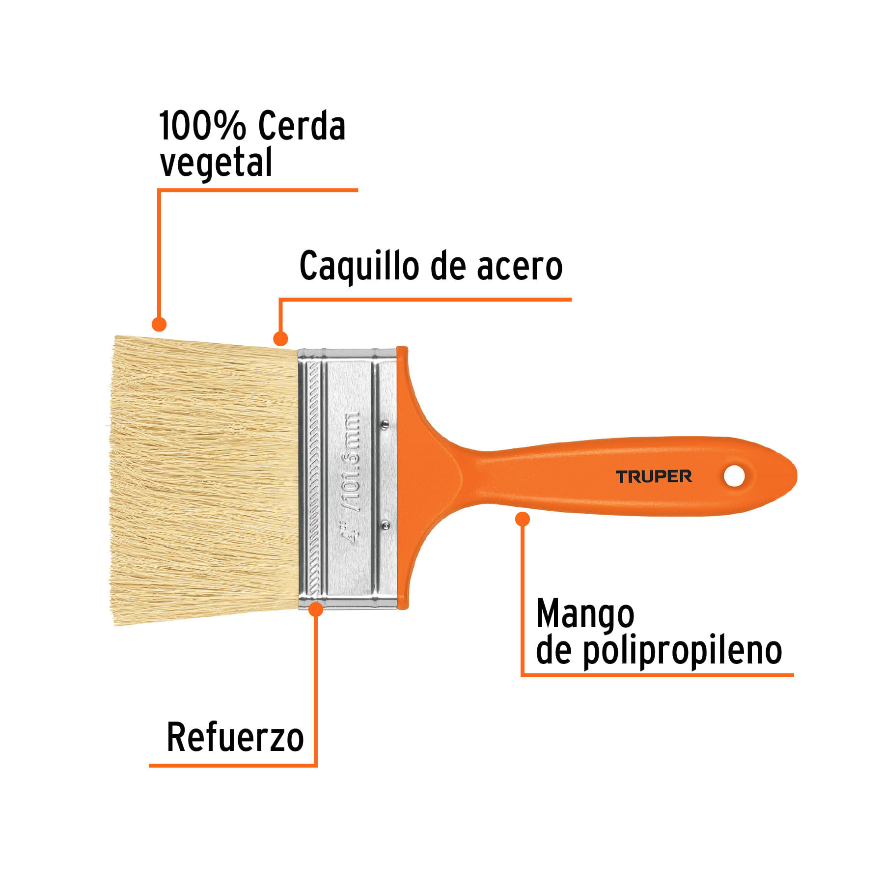 Brocha para impermeabilizar de 4