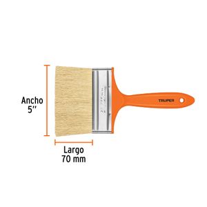 Brocha para impermeabilizar de 5" con mango plástico - TRUPER