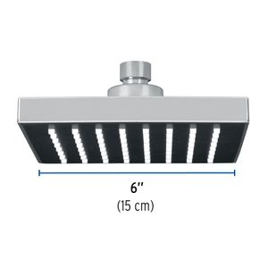 Cabeza de ducha cuadrada de 15cm - FOSET