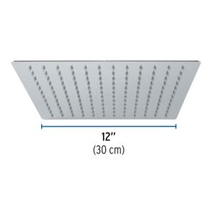 Cabeza de ducha cuadrada slim de 12" - FOSET