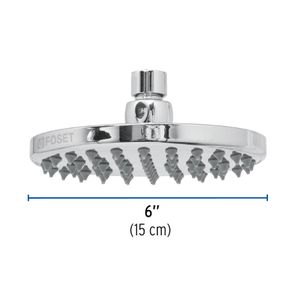Cabeza de ducha redonda de 6", en forma de plato - FOSET
