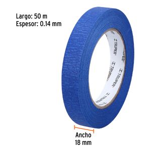 Masking de 18mm x 50m para pintar. - TRUPER