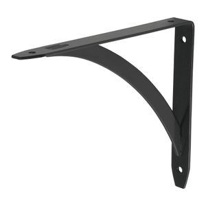 Pie de amigo reforzado con barra, negro de 5" x 7" - HERMEX