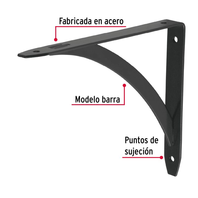 Mensula-reforzada-negra-5-x-7--diseño-barra