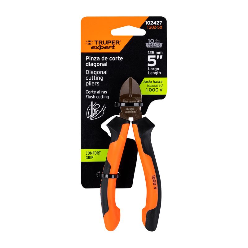 Pinza-corte-diagonal-5--alta-palanca-Comfort-Grip