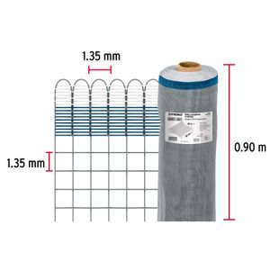 Malla mosquitera gris de 90cm x 30m. - FIERO