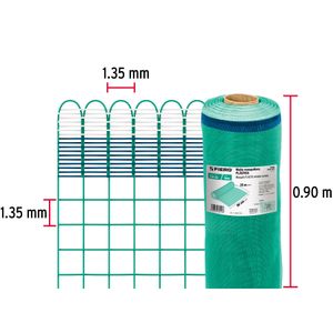 Malla mosquitera verde de 90cm x 30m. - FIERO