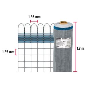 Malla mosquitera gris de 1,7m x 30m. - FIERO