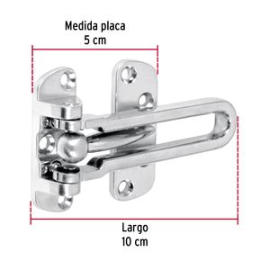 Picaporte abatible cromado - HERMEX