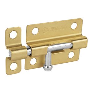 Picaporte latonado de 3" - HERMEX