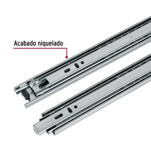 Riel de 45cm x 35mm para cajones, bolsa con 2 unidades - HERMEX