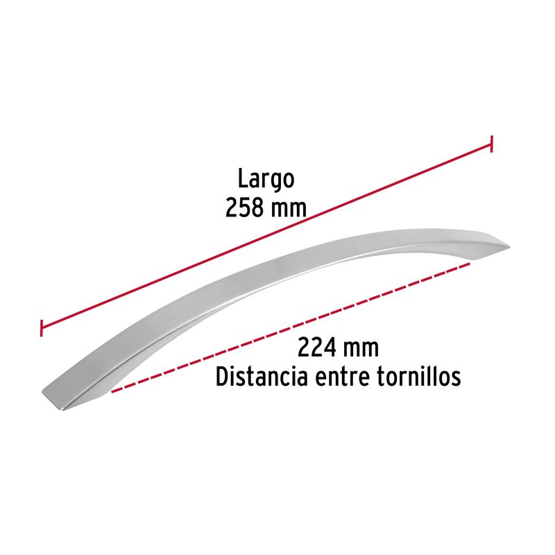Jaladera-metalica-de-224mm-estilo--Moderno--niquel-satinado
