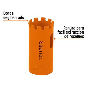 Brocasierra diamante 1" borde segmentado - TRUPER