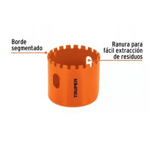 Brocasierra diamante 2" borde segmentado - TRUPER