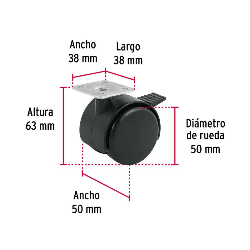 Rodaja-tipo-yoyo-de-50-mm-con-placa-con-freno