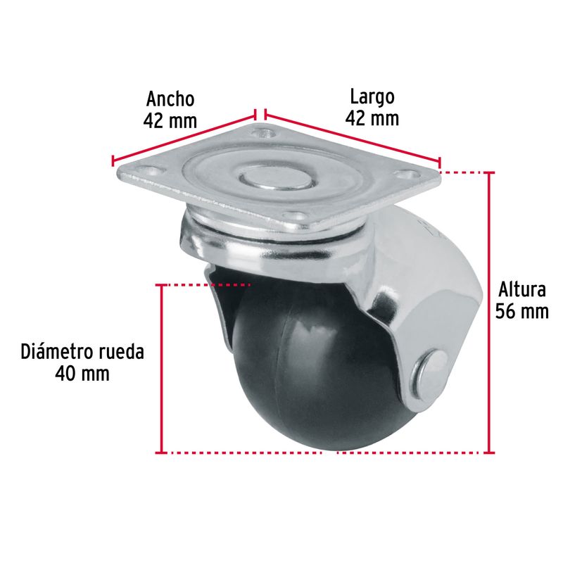 Rodaja-esferica-40-mm-con-placa