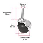 Rodaja-esferica-50-mm-con-espiga