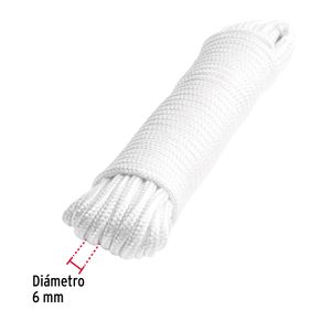 Cuerda de poliéster de alta resistencia de 1/4" x 15 m. - FIERO