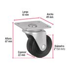 Rodaja-hule-2--placa-giratoria-con-buje-carga-25-kg