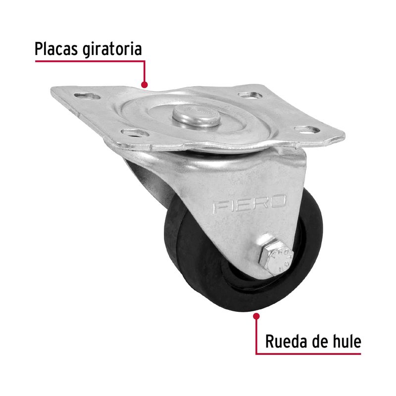 Rodaja-hule-2-1-2--placa-giratoria-con-buje-carga-60-kg