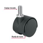 Rodaja-tipo-yoyo-de-40-mm-con-espiga-roscada
