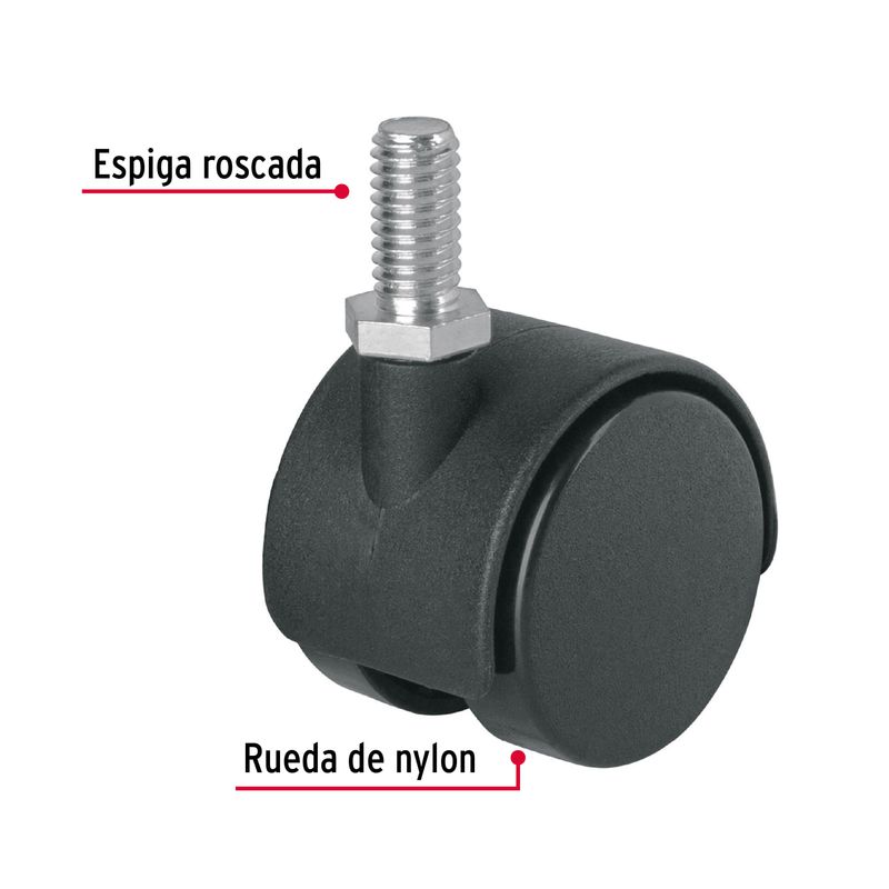 Rodaja-tipo-yoyo-de-40-mm-con-espiga-roscada