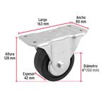 Rodaja-hule-4--placa-fija-con-balero-carga-100-kg