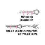 Bolsa-con-100-nudos--perros--de-hierro-p-cable-de-1-8-