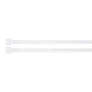 Bolsa con 25 amarracables blancos de 16" x 4,5mm - VOLTECK
