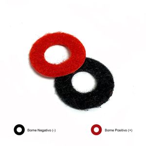Protector antisulfatante rojo y negro para bornes de baterías automotrices. - BATERIAS ECUADOR