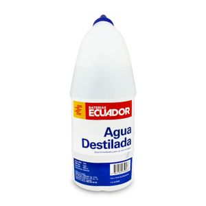 Agua destilada automotriz desmineralizada para uso múltiple 1 lt. - BATERIAS ECUADOR