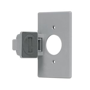 Placa contacto redondo, policarbonato,p/intemperie, Standard - VOLTECK